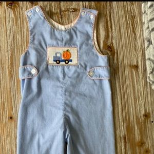 Smocked pumpkin longall